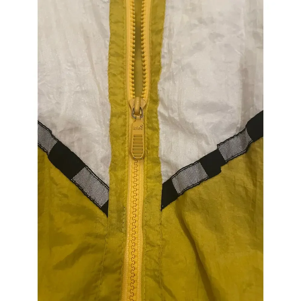Totessport Vintage New Wave 80's 90's down filled ski jacket, L, mustard, hood‎